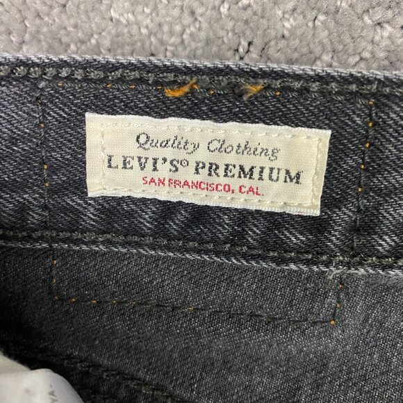 Levi's Premium 501 S Jeans Women's 26 x 28 Fit 28x28 Black Skinny Button Fly - Picture 9 of 16